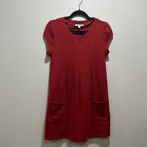 Alice + Olivia Red Mini Dress 100% Wool
